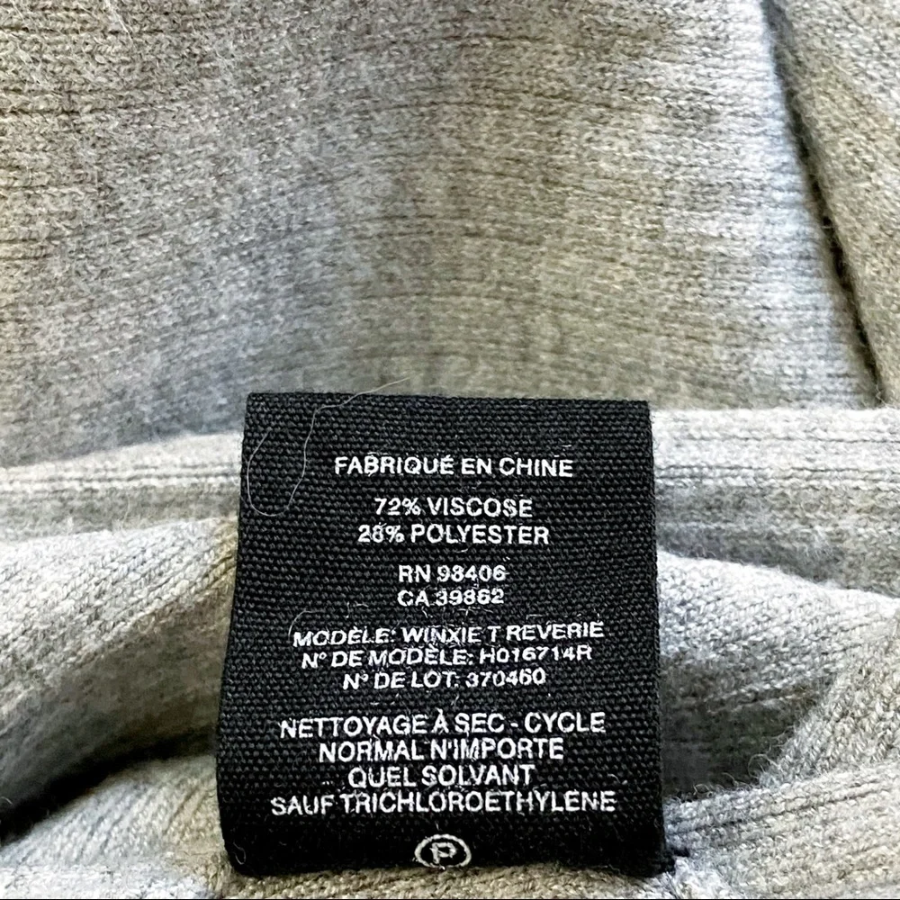 Theory Winxie Ribbed Knit Cardigan in Grey - Picture 7 of 9